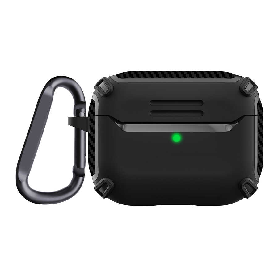 Apple Airpods Pro 2 Kılıf Zore Airbag 26 Silikon - Siyah