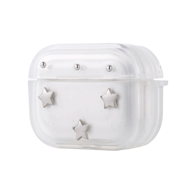 Apple Airpods Pro 2 Zore Airbag 44 Airbag Design Glitter Transparent Kutup Case - Zore