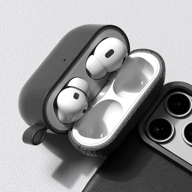 Apple AirPods Pro 3 Amazingthing Glamour Classique Series Leather Design Case - 25
