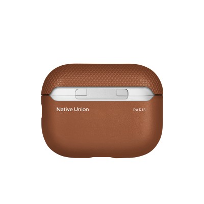 Apple AirPods Pro 3 Case with Qi M-Safe Charging, Native Union Classic Series Faux Leather Cover - 15