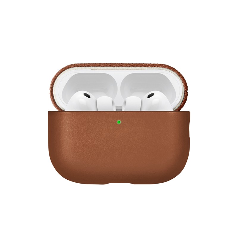 Apple AirPods Pro 3 Case with Qi M-Safe Charging, Native Union Classic Series Faux Leather Cover - 14