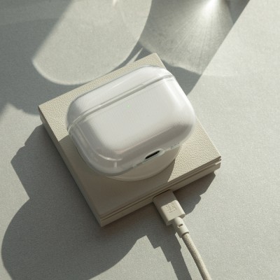 Apple AirPods Pro 3 Case with Qi M-Safe Charging, Native Union Clear Series Silicone Cover - 9