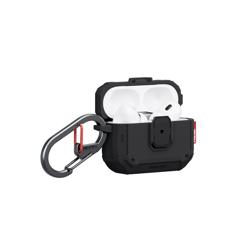 Apple Airpods Pro 3 Kılıf Airbagli Yivli Köşe Kilit Tasarımlı 360 Derece Koruma Skinarma Mecha LE Kılıf - 10