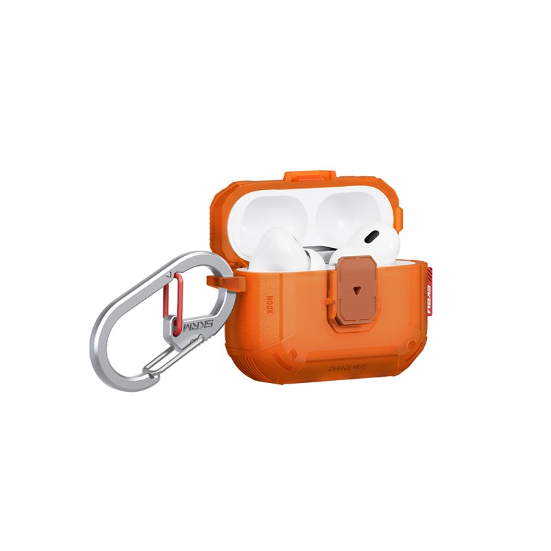 Apple Airpods Pro 3 Kılıf Airbagli Yivli Köşe Kilit Tasarımlı 360 Derece Koruma Skinarma Mecha LE Kılıf - 14