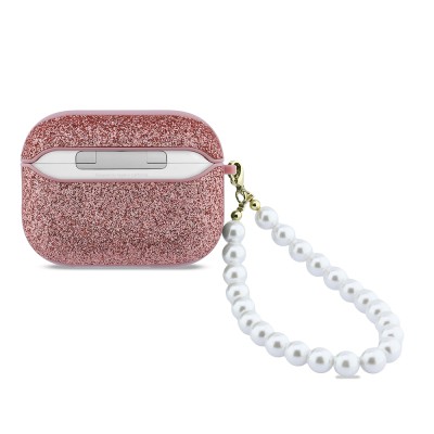 Apple Airpods Pro 3 Kılıf Guess Glitter İnci Bilek Askılı Kapak - 7