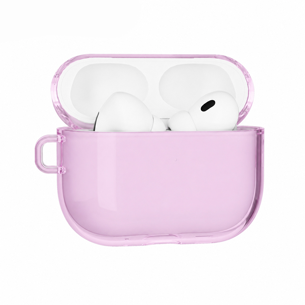 Apple AirPods Pro 3 Kılıf M-Safe Şarj Özellikli Mutural Ice Colour Serisi Silikon Kapak - Mor
