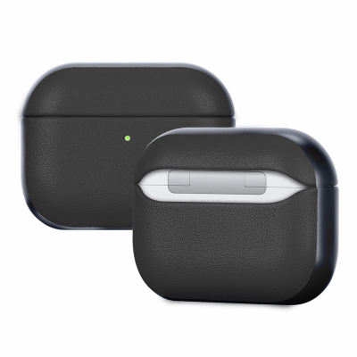 Apple AirPods Pro 3 Kılıf M-Safe Şarj Özellikli Mutural Poying Serisi Deri Tasarımlı Kapak - Mutural