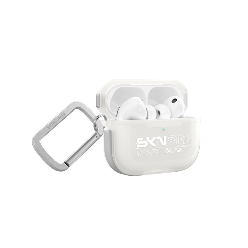Apple Airpods Pro 3 Kılıf Skinarma Transparan Mat Tasarım Kinzoku Kılıf - 4