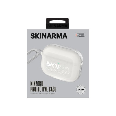 Apple Airpods Pro 3 Kılıf Skinarma Transparan Mat Tasarım Kinzoku Kılıf - 6