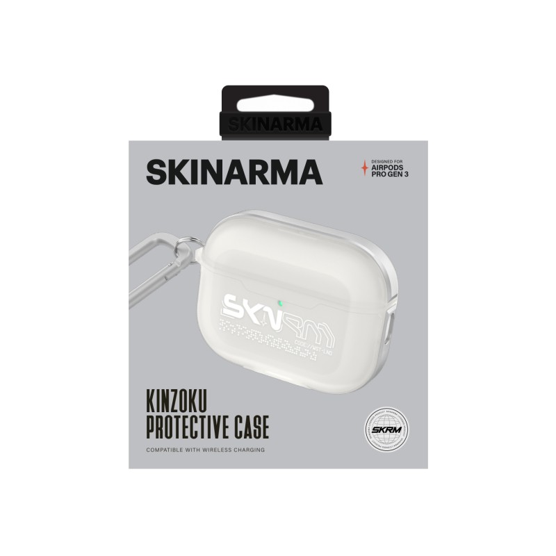 Apple Airpods Pro 3 Kılıf Skinarma Transparan Mat Tasarım Kinzoku Kılıf - 6