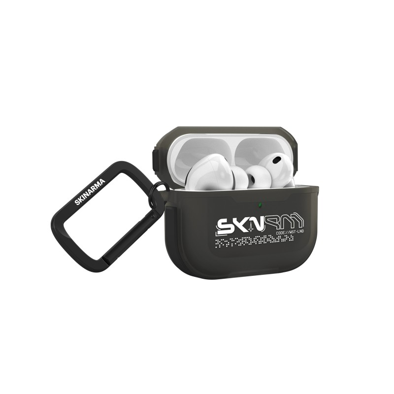 Apple Airpods Pro 3 Kılıf Skinarma Transparan Mat Tasarım Kinzoku Kılıf - 8
