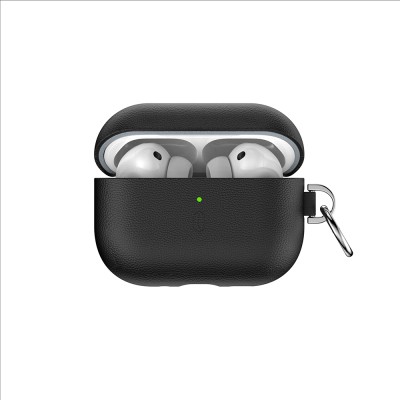 Apple AirPods Pro 3 Wiwu HC-201 Parmak İzi Bırakmayan Deri Kılıf - 3