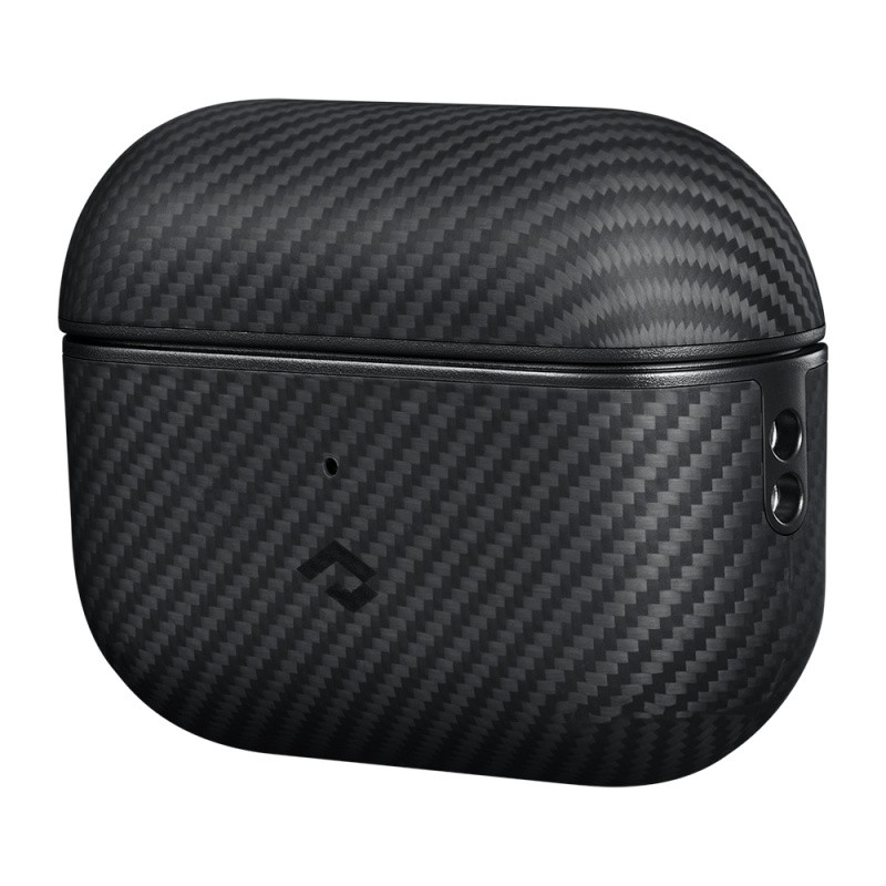 Apple Airpods Pro Case 600D Aramid Fiber Pitaka Classic Series Black-Grey Twill Case - 4