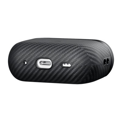 Apple Airpods Pro Case 600D Aramid Fiber Pitaka Classic Series Black-Grey Twill Case - 8