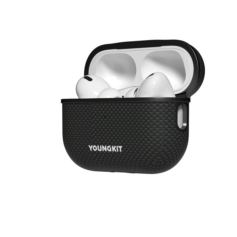 Apple Airpods Pro Kılıf M-safe Şarj Özellikli Aramid Fiber Youngkit 1500D Extreme Wing Serisi Kapak - 6