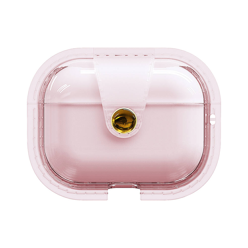 AirPods Pro Uyumlu NXXA Airbag 33 Darbelere Karşı Dayanıklı Magnetik Kılıf-Pembe