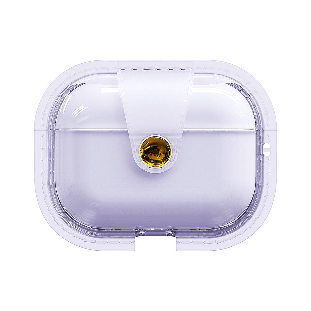 AirPods Pro Uyumlu NXXA Airbag 33 Darbelere Karşı Dayanıklı Magnetik Kılıf-Mor