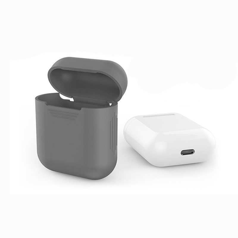 Apple Airpods Zore Standart Silikon Kılıf - Gri