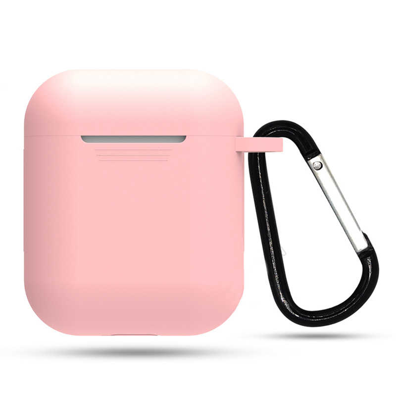 Apple Airpods Zore Standart Silikon Kılıf - Pembe Açık