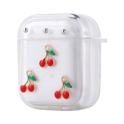 Apple Airpods Zore Airbag 44 Airbag Design Glitter Transparent Kutup Case - Zore