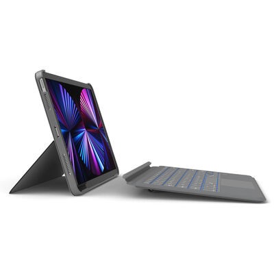 Apple iPad 10.2 2021 (9.Generation) Wiwu Combo Led Lighted Magnetic Stand Keyboard Case - 7