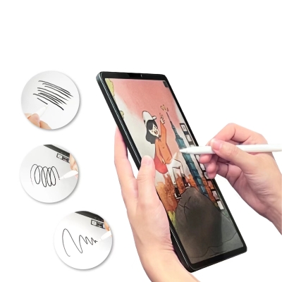 Apple iPad 10.2 2021 (9.Nesil) Kağıt Hisli Mat Davin Paper Like Tablet Ekran Koruyucu - Thumbnail
