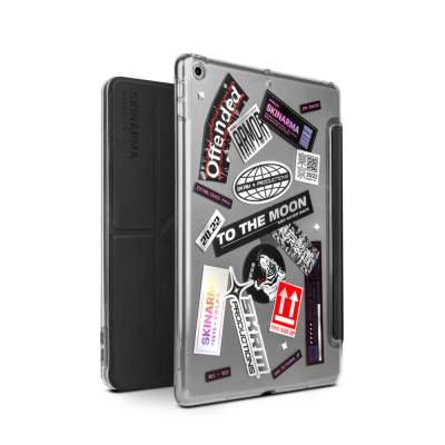 Apple iPad 10.2 2021 (9.Nesil) Kılıf SkinArma Sticker Tasarımlı Arkası Şeffaf Standlı Mageru Kılıf - Skinarma