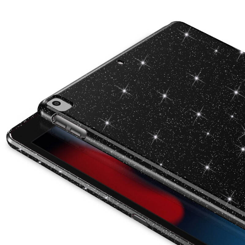 Apple iPad 10.2 2021 (9.Nesil) Simli Parlak Görünümlü Zore Tablet Koton Kılıf - 13