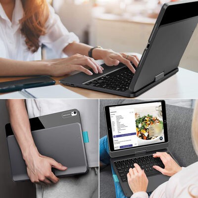 Apple iPad 10.2 2021 (9.Generation) Wiwu Waltz Wireless Rotatable Keyboard - 8