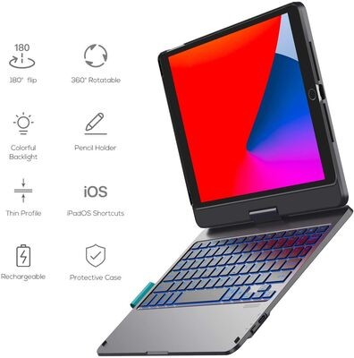 Apple iPad 10.2 2021 (9.Generation) Wiwu Waltz Wireless Rotatable Keyboard - 7