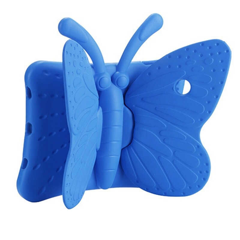 Apple iPad 10.2 2021 (9.Nesil) Zore Butterfly Standlı Tablet Kılıf - Mavi