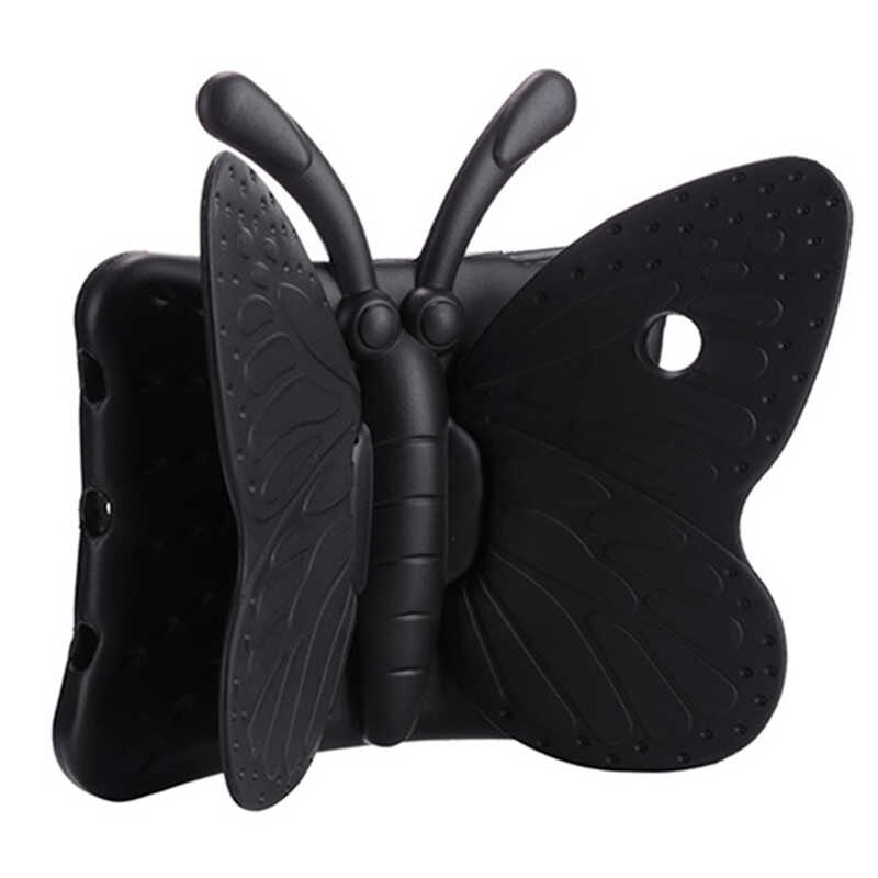 Apple iPad 10.2 2021 (9.Nesil) Zore Butterfly Standlı Tablet Kılıf - Siyah