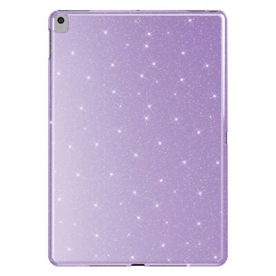 Apple iPad 10.2 2021 (9th Generation) Glitter Shiny Appearance Zore Tablet Koton Case Lila