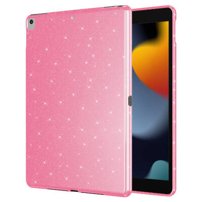 Apple iPad 10.2 (8. Nesil) Simli Parlak Görünümlü Zore Tablet Koton Kılıf - Zore