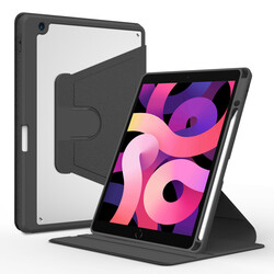 Apple iPad 10.2 (8.Nesil) Kılıf Zore Nayn Dönebilen Standlı Kılıf - Zore