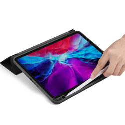 Apple iPad 10.2 (8.Nesil) Kılıf Zore Nort Arkası Şeffaf Standlı Kılıf - Thumbnail