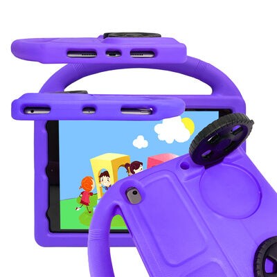 Apple iPad 10.2 (9.Nesil) Zore Wheel Car Stand Tablet Eva Silicon Case - 3