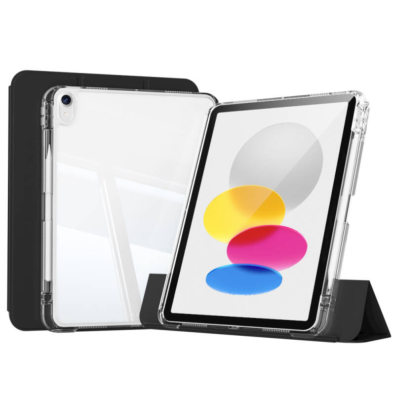 ​Apple iPad 10.9 2022 (10.Nesil) Kılıf Magnetik Ayrılabilen Airbagli Zore Sliding Tablet Kılıfı - 9