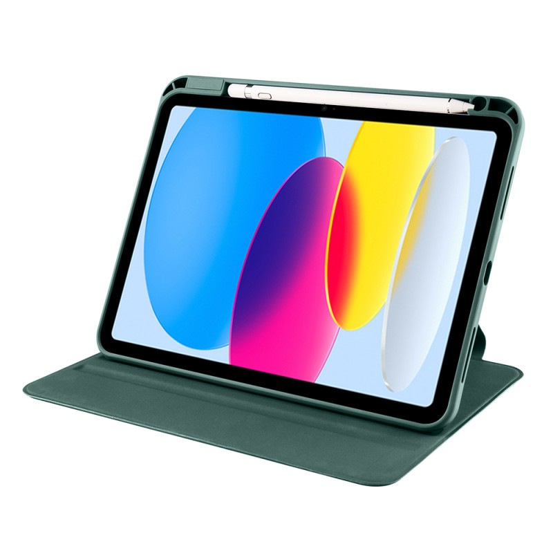 Apple iPad 10.9 2022 (10.Nesil) Kılıf Zore Termik Kalem Bölmeli Dönebilen Standlı Kılıf - 11