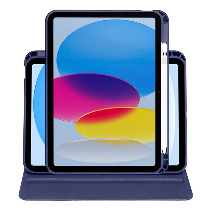 Apple iPad 10.9 2022 (10.Nesil) Kılıf Zore Termik Kalem Bölmeli Dönebilen Standlı Kılıf - 20