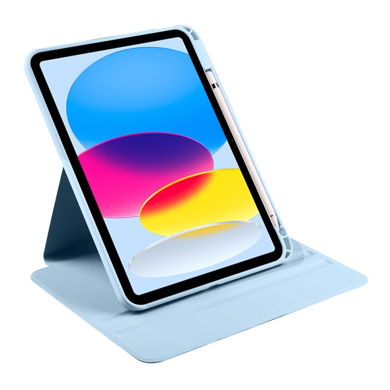 Apple iPad 10.9 2022 (10.Nesil) Kılıf Zore Termik Kalem Bölmeli Dönebilen Standlı Kılıf - 24