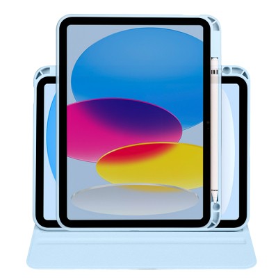 Apple iPad 10.9 2022 (10.Nesil) Kılıf Zore Termik Kalem Bölmeli Dönebilen Standlı Kılıf - 26