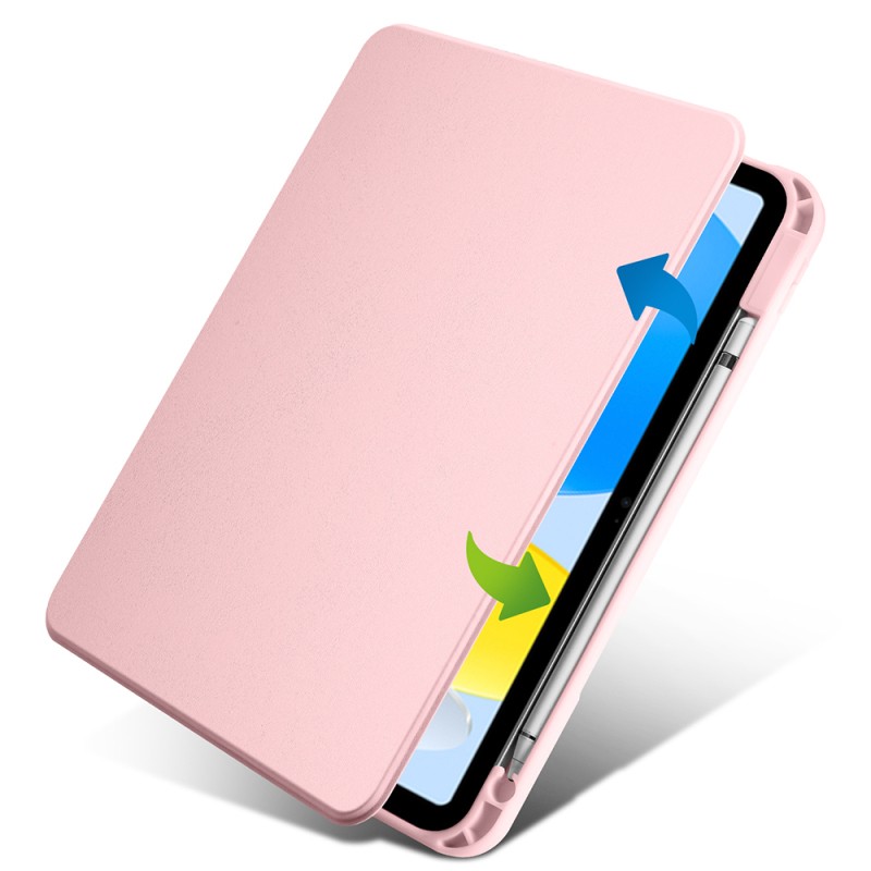Apple iPad 10.9 2022 (10.Nesil) Kılıf Zore Termik Kalem Bölmeli Dönebilen Standlı Kılıf - 28