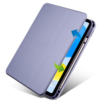 Apple iPad 10.9 2022 (10.Nesil) Kılıf Zore Termik Kalem Bölmeli Dönebilen Standlı Kılıf - 34