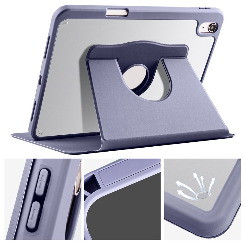 Apple iPad 10.9 2022 (10.Nesil) Kılıf Zore Termik Kalem Bölmeli Dönebilen Standlı Kılıf - 37