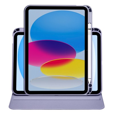 Apple iPad 10.9 2022 (10.Nesil) Kılıf Zore Termik Kalem Bölmeli Dönebilen Standlı Kılıf - 38