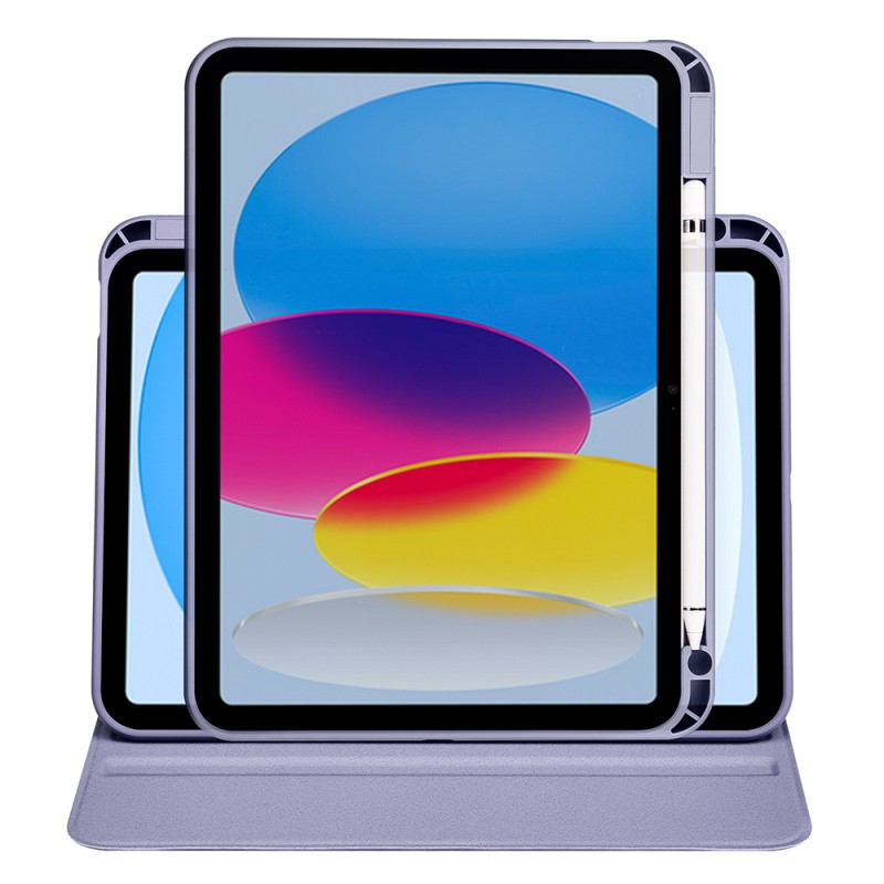 Apple iPad 10.9 2022 (10.Nesil) Kılıf Zore Termik Kalem Bölmeli Dönebilen Standlı Kılıf - 38