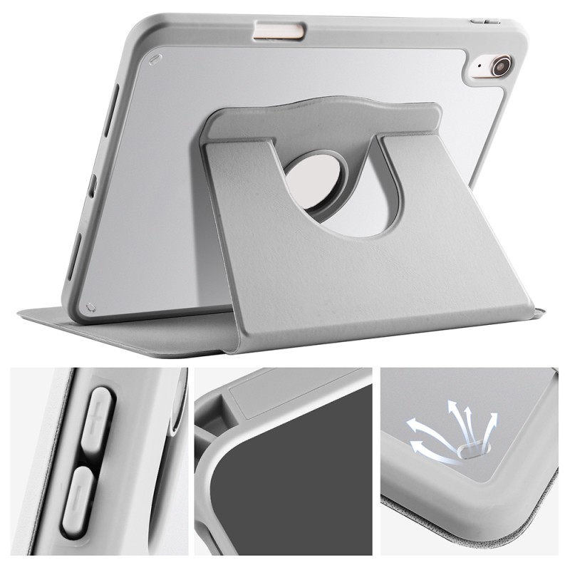 Apple iPad 10.9 2022 (10.Nesil) Kılıf Zore Termik Kalem Bölmeli Dönebilen Standlı Kılıf - 43