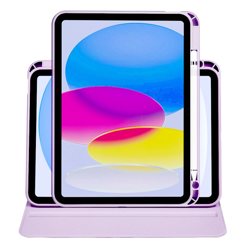 Apple iPad 10.9 2022 (10.Nesil) Kılıf Zore Termik Kalem Bölmeli Dönebilen Standlı Kılıf - 56