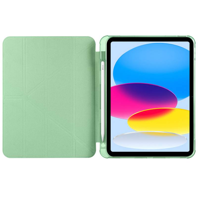 Apple iPad 10.9 2022 (10.Nesil) Kılıf Zore Tri Folding Kalem Bölmeli Standlı Kılıf - 23